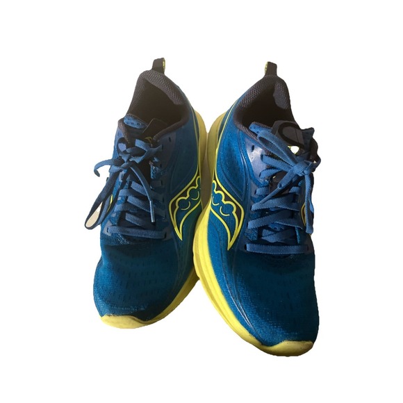 Saucony Shoes - Saucony Women's Kinvara 13 Sneakers, Blue/Yellow, US 8 USED